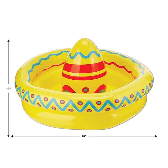 Beistle 18" x 12" Inflatable Sombrero Cooler